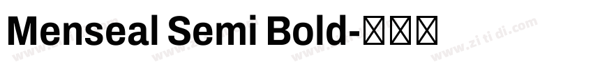 Menseal Semi Bold字体转换